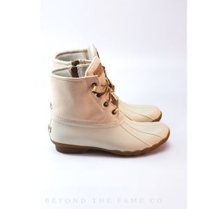 saltwater sparkle textile boots